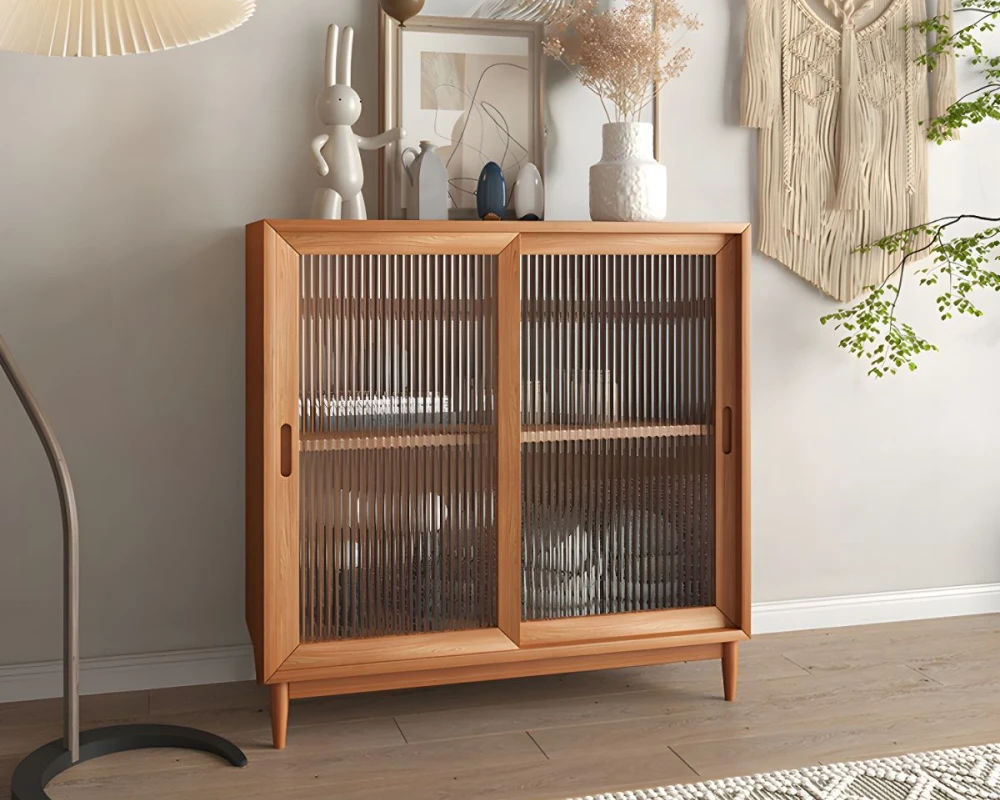 sideboard cabinet with glass doors